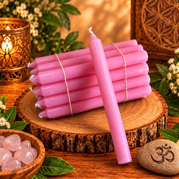 Vela bujía rosa